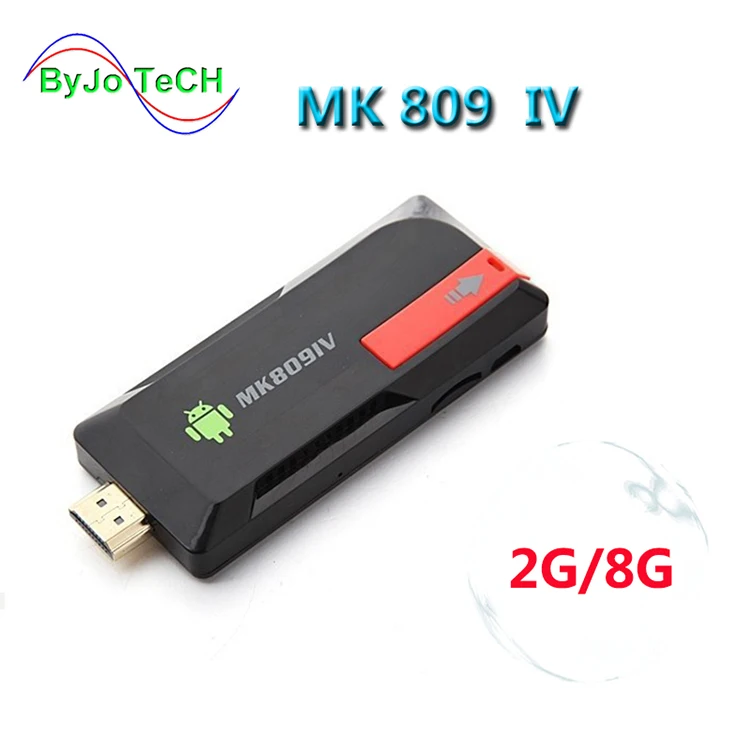 ByJoTeCH новейший 4K обновление MK809IV tv Dongle Stick Android tv Box RK3229 четырехъядерный 2G 8G 2G 16G Мини-ПК WiFi Android box 4K - Цвет: 2G 8G