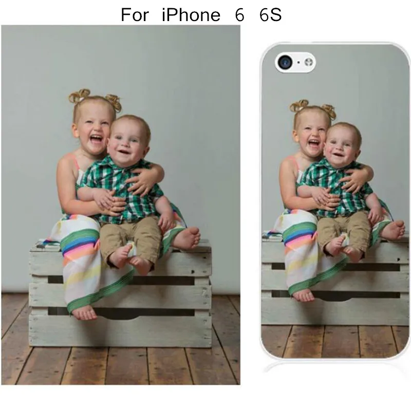 LANCHEカスタムプリントフォト電話ケースiphone X 6 6 7 8 Plus 5Sケースケースソフト透明シリコンDIYパーソナライズされたロゴカバー