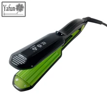 YAFUN New Black hair straightener hair waver flat iron Curling hair styling iron Digital Tourmaline ceramic 360 Rotatable irons
