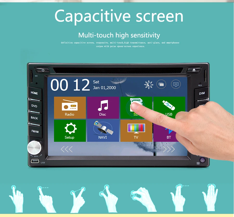 Perfect 6.2" 2 Din  universal Car dvd Player gps navigaton for Nissan/Hyundai Elantra/Sonata/Santa Fe/Verna/Tucson/Accent/I20 10