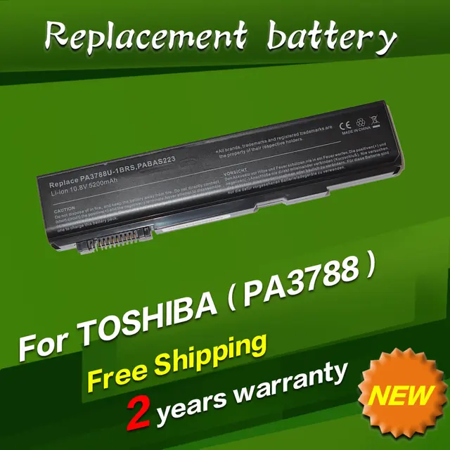 Jigu New 6cells Laptop Battery Pa37u 1brs Pabas223 For Toshiab Tecra A11 M11 S11 Series Pabas223 Satellite Pro S500 S750 In Laptop Batteries From Computer Office