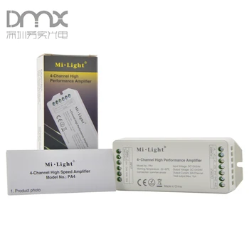 

Mokungit 4-Channel Hight Performance Amplifier LED Controller For Single Color RGB RGBW Strip Module 12-24V DC 6A/Channel