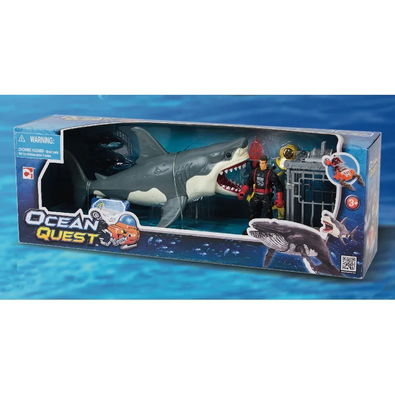 

1:18 Chap Mei Animales Biology Shark Ocean Quest Action Figures Anime Figure Gift Toy Kids Toys For Children