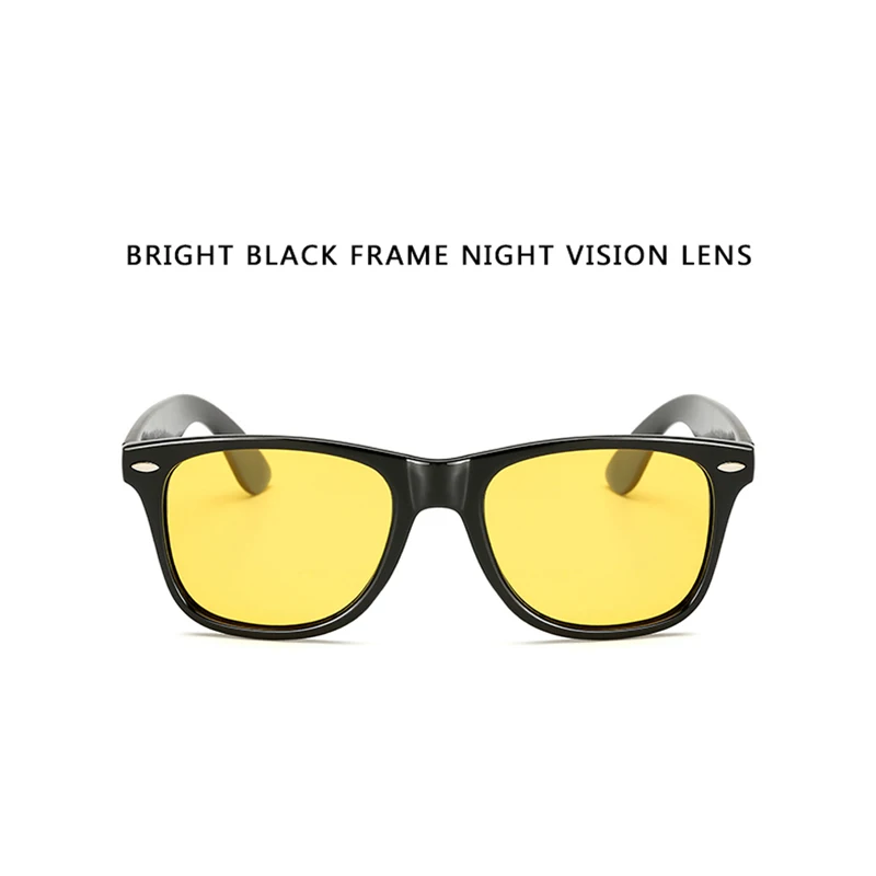 Поляризованные мужские и женские солнцезащитные очки ночного видения с желтыми линзами, винтажные квадратные мужские и женские солнцезащитные очки для мужчин, высокое качество - Цвет линз: 1029-C15