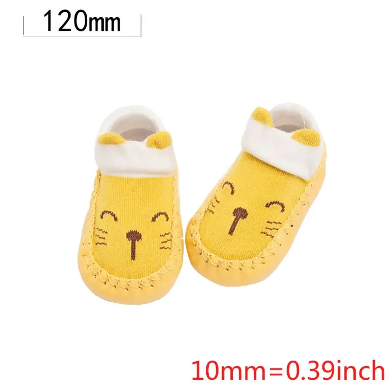 Baby Shoes Boys Girls Socks Anti-Slip Soft PU Toddler Walking Practice