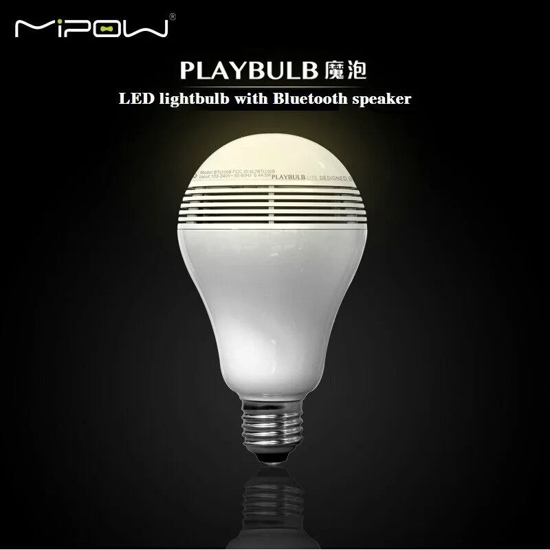 MIPOW PLAYBULB Smart LED Беспроводная Лампа с Bluetooth динамиком 110В 240В Е27 3Вт для iPhone 5S 5C 5 iPad