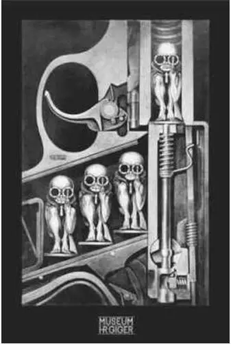 

GIGER - BIRTHMACHINE ART PRINT GUN SILK POSTER Decorative painting 24x36inch