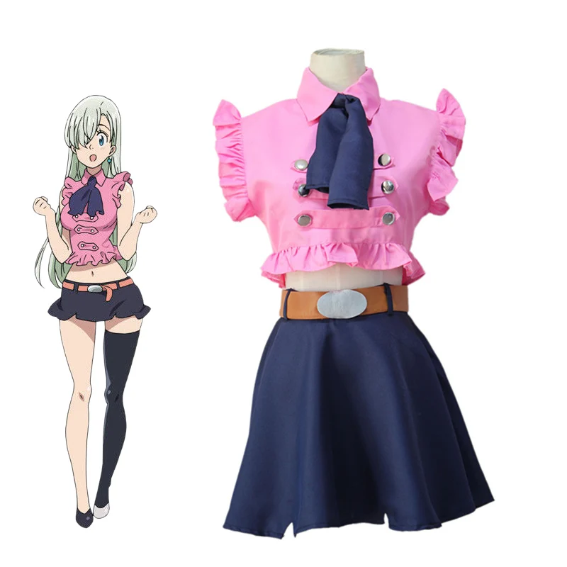 Аниме The Seven Deadly Sins Elizabeth Liones Косплей Костюм Nanatsu No Taizai для взрослых женщин s-xl |