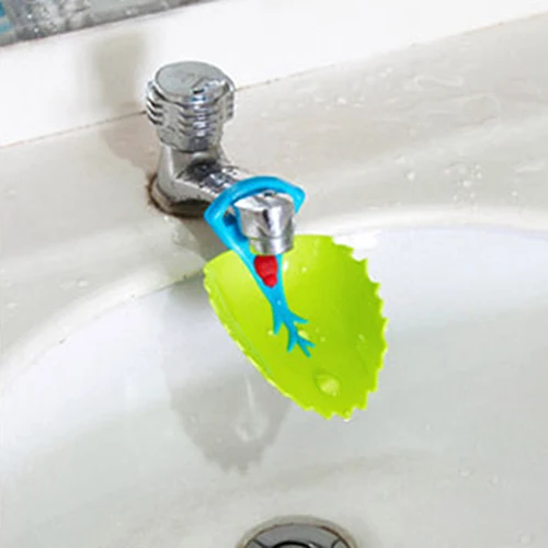 Toddler Kids' Cute Bathroom Hand Washing Helper Leaf Style Sink Faucet Extender Toddler Kids' Cute Bathroom Hand Washing Helper Leaf Style Sink Faucet Extender