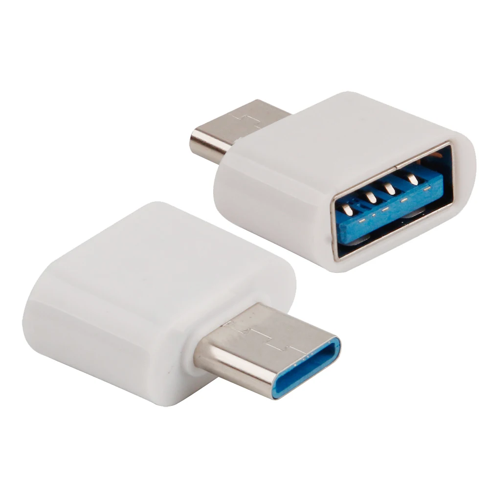 Micro USB 2,0 Женский к type C Мужской конвертер USB-C OTG адаптер USB 3 порта в стандартный USB порт белый/черный