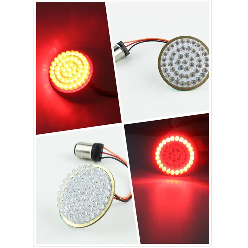 A Set 50mm 2"1157 Custom 12 Volt Automotive Tail LED turn signal