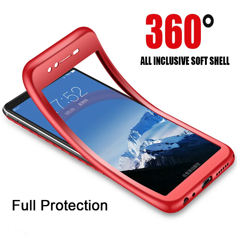 

360 Full Cover Matte Case for Huawei Honor 8X 7C 7A Matte Soft TPU Case on Honor 9 Lite 8 Pro View 10 Case for Honor 6X 7X Play