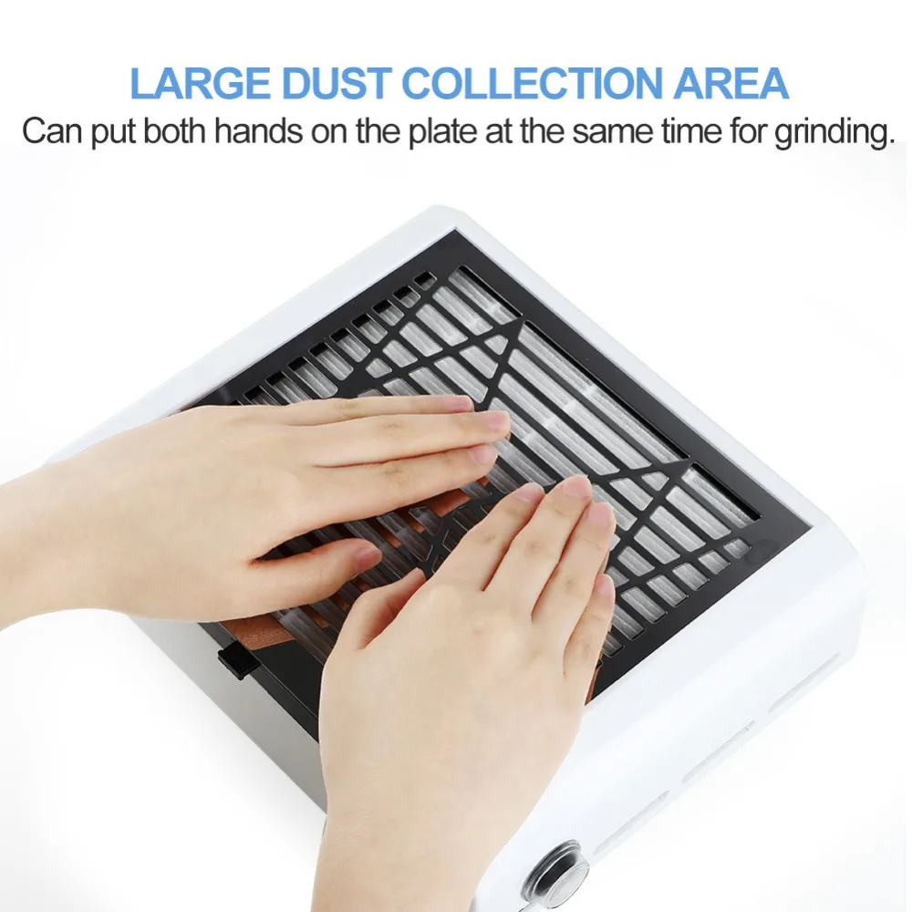 

COSCELIA 40W Large Dust Collection Area Strong Power Vacuum Cleaner For Manicure Fast Nail Dust Collector Nail Design Tools