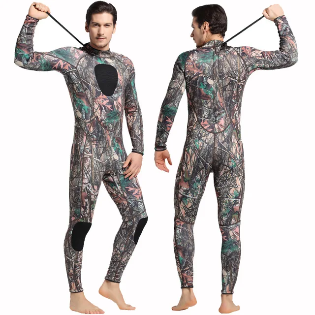 Sbart 3MM Neoprene Thick Men Scuba Snorkelling Bodysuits Camouflage