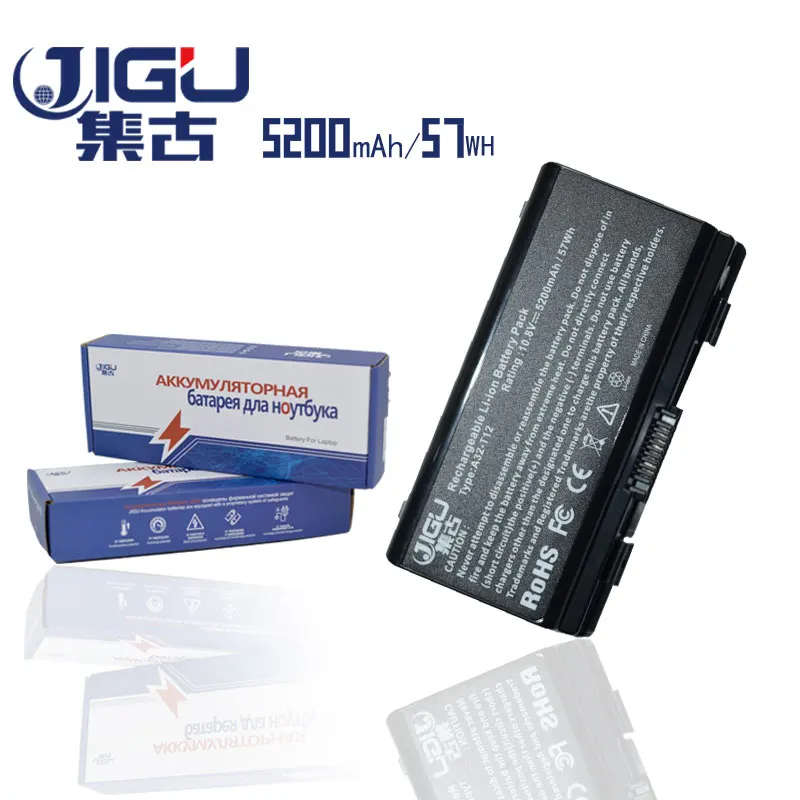 JIGU Аккумулятор для ноутбука ASUS X51H X51L X51R X51RL T12 T12C T12Er T12Fg T12Jg T12Mg T12Ug 90 NQK1B1000Y A32 X51|laptop