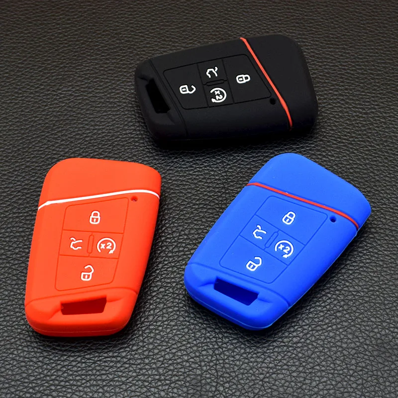 10 units Silicone Rubber key fob cover case holder for Volkswagen VW