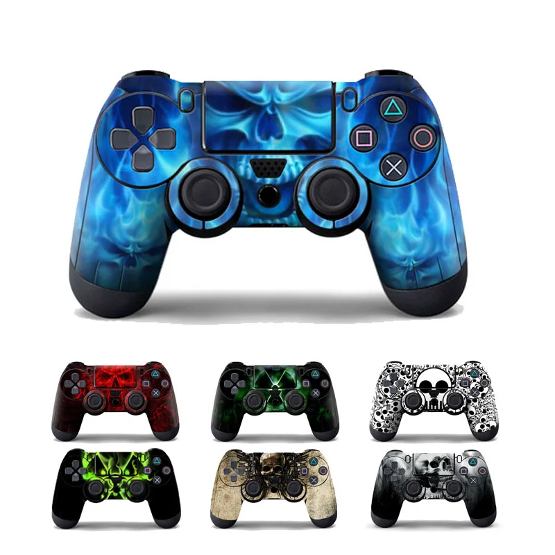 Blue Skull Protective Cover Sticker For PS4 Controller Skin For Playstation 4 Decal Accessories Blue Skull Protective Cover Sticker For PS4 Controller Skin For Playstation 4 Decal Accessories
