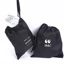 Shh Secret забавная сумка на шнурке переносная дорожная сумка чемодан обувь нижнее белье Органайзер упаковочный пакет для одежды