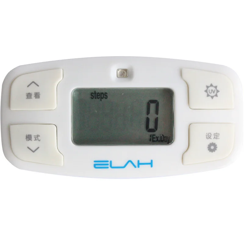 14681TW/3 ELAH SM022 Multifunction Pedometer Activity Movement Tracker UV Tester