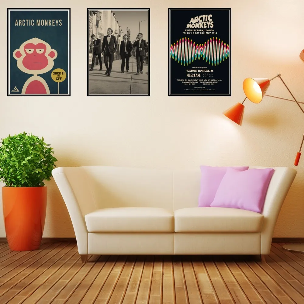 

Arctic Monkeys Home Furnishing decoration Kraft acid rock music Poster buy 3 get 4 posters Drawing core Wall stickers Painting