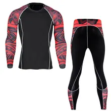 Мужские компрессионные рубашки 3D Волк подростковые футболки футболка с длинным рукавом для мужчин лайкра ММА Кроссфит тренажерный зал футболки брендовая одежда колготки