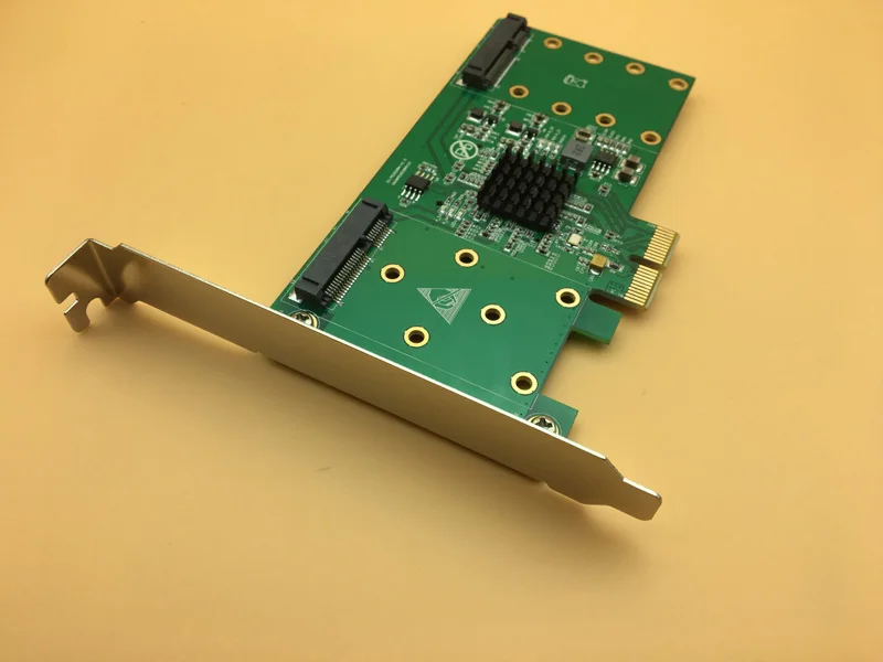 4 Порты и разъёмы mSATA Raid Card Райзер-карта PCIe конвертер PCI-E SSD RAID ускорение плат расширения Поддержка RAID0 1 10