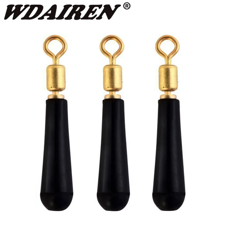 

50Pcs/lot Black Float Adapter Soft For Sea Carp Fly Fishing Spinner Bait 3 Size Accessories Jig Hooks Tool Wobblers Fish lures