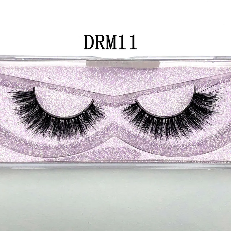 С фабрики 3d Миконос настоящий ручной Сибирский мех норки полосы ресницы DRM11mink ресницы - Цвет: DRM11