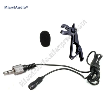

Omnidirectional Condenser 3.5mm Lavalier Microphone Lapel Mono Screw Lock For Sennheiser System Black MicwlAudio LA-005