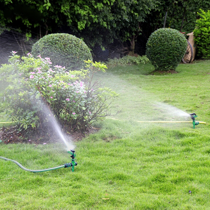 Garden Metal Spike 360 Degree adjustable rotating Water Nozzle Sprinkler Home Garden Watering Device Watering Tool Planting Tool