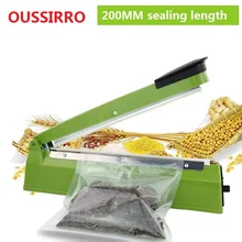 IMPULSE SEALER 200mm Heat Sealing Machine Impulse bag Sealer Seal Machine Poly Tubing Plastic Bag Kit kitchen