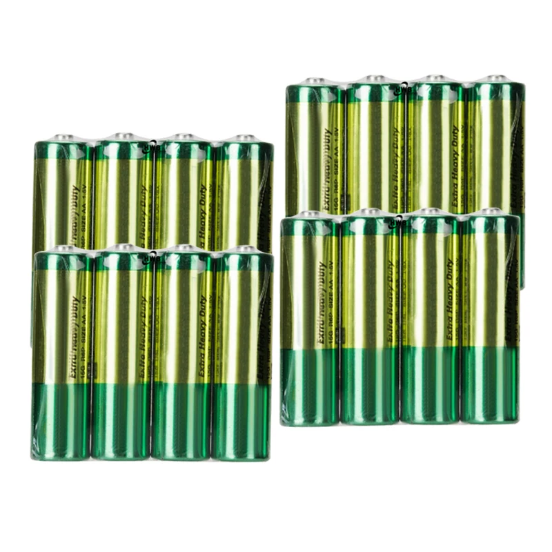 16Pcs Wholesale GREENCELL AA Battery 1.5V 3500mAh 15G R6P Batteries