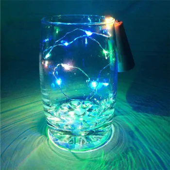 

1PC 1.5M Solar Cork Wine Bottle Stopper Copper Wire String Lights Fairy Lamps Decor Lamp string lights set 40JA11