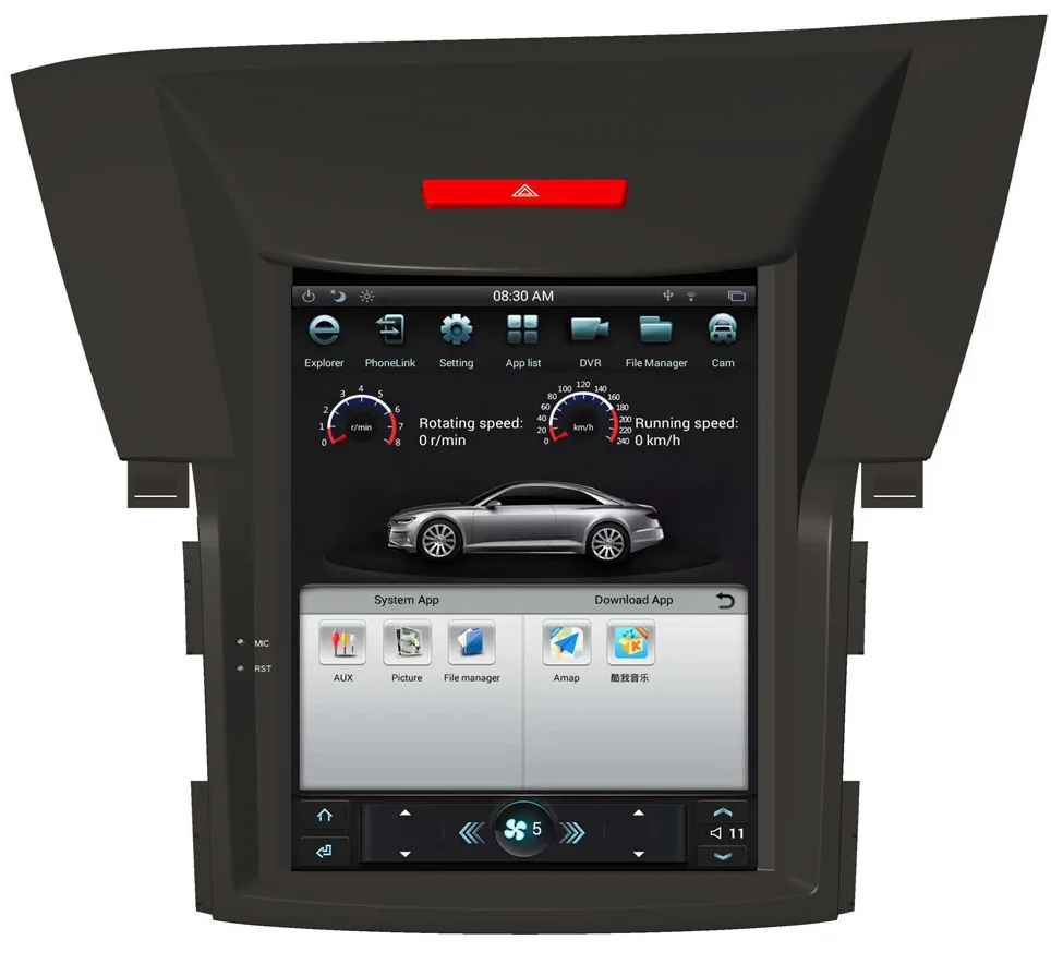 Flash Deal 10.4" Tesla Android Car Radio GPS Multimedia Stereo For Honda CRV 2012-2018 Vertical Screen Auto Audio 2GB+32GB 1