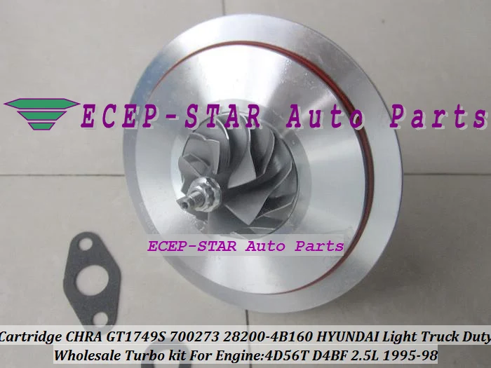 Turbo Cartridge CHRA Core GT1749S 700273 700273-5002S 28200-4B160 For HYUNDAI H100 H200 Light Truck Duty 95-98 4D56T D4BF 2.5L (4)