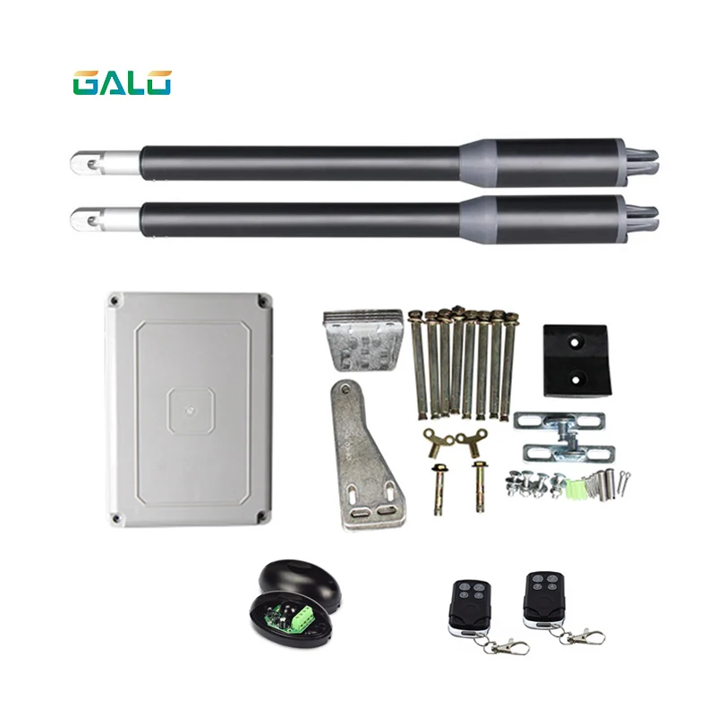 

Easy opener electric automatic dual arms swing gate opener 200KG weight with transmitters and photocell