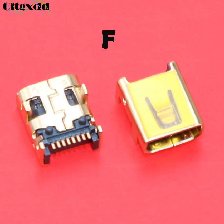 Cltgxddd 10 шт. женский мини usb Тип B 5pin 8pin 10 Pin SMT SMD Jack Разъем Запасные части для старого мобильного телефона MID MP3 MP4 - Цвет: 8pin