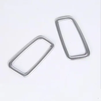 

For Hyundai ix35 2018 2PCS ABS Chrome Matte Silver Car Front Central Air Conditioning Outlet Cover Trim Car Styling Accessories