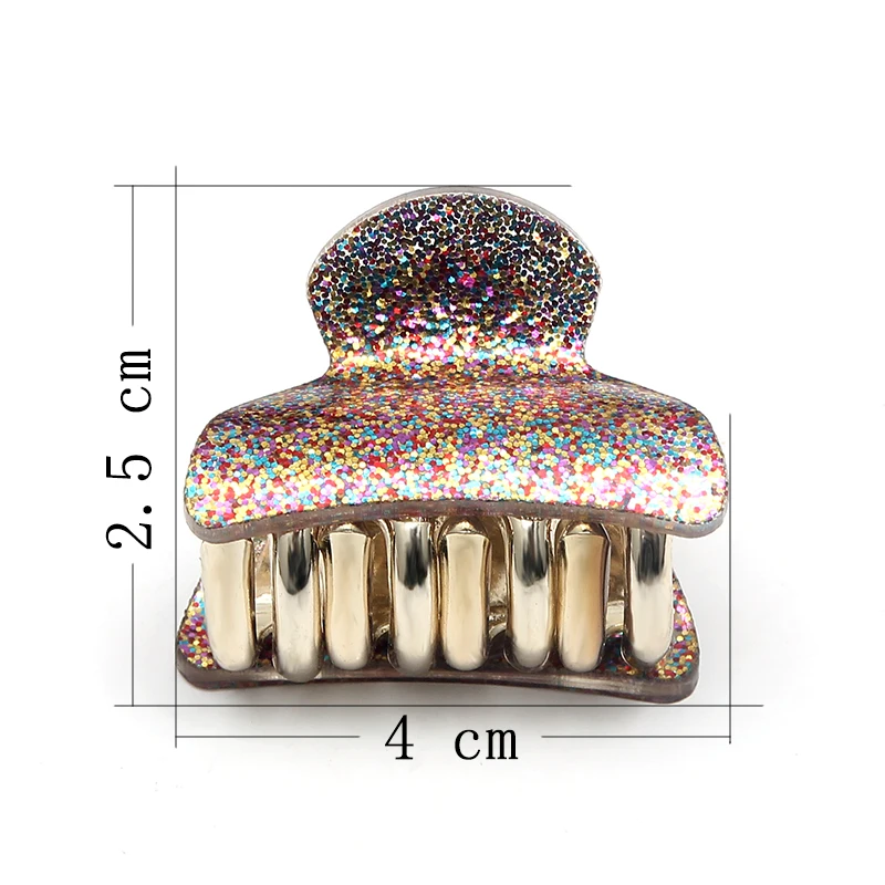 Блестящие цветные заколки для девочек, заколки для волос краба, женские заколки, мини заколки для волос, заколки для волос для женщин, аксессуары для волос, головные уборы