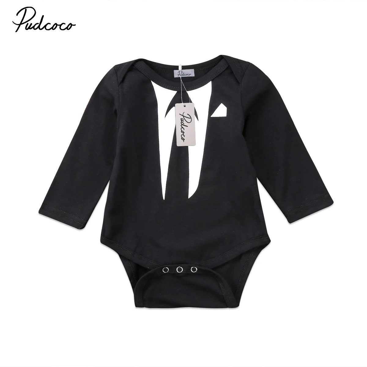 Baby Boy Gentleman Tie Print Bodysuit Newborn Baby Boy Bodysuits