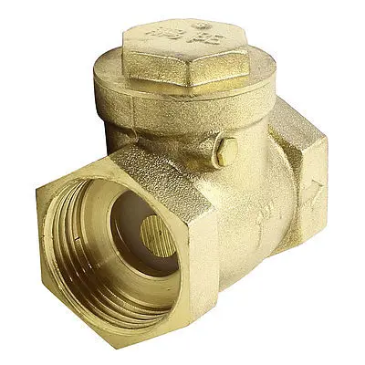 Brass Tone 30mm Female Threaded Plumbing Water Heater Check Valve ZMM