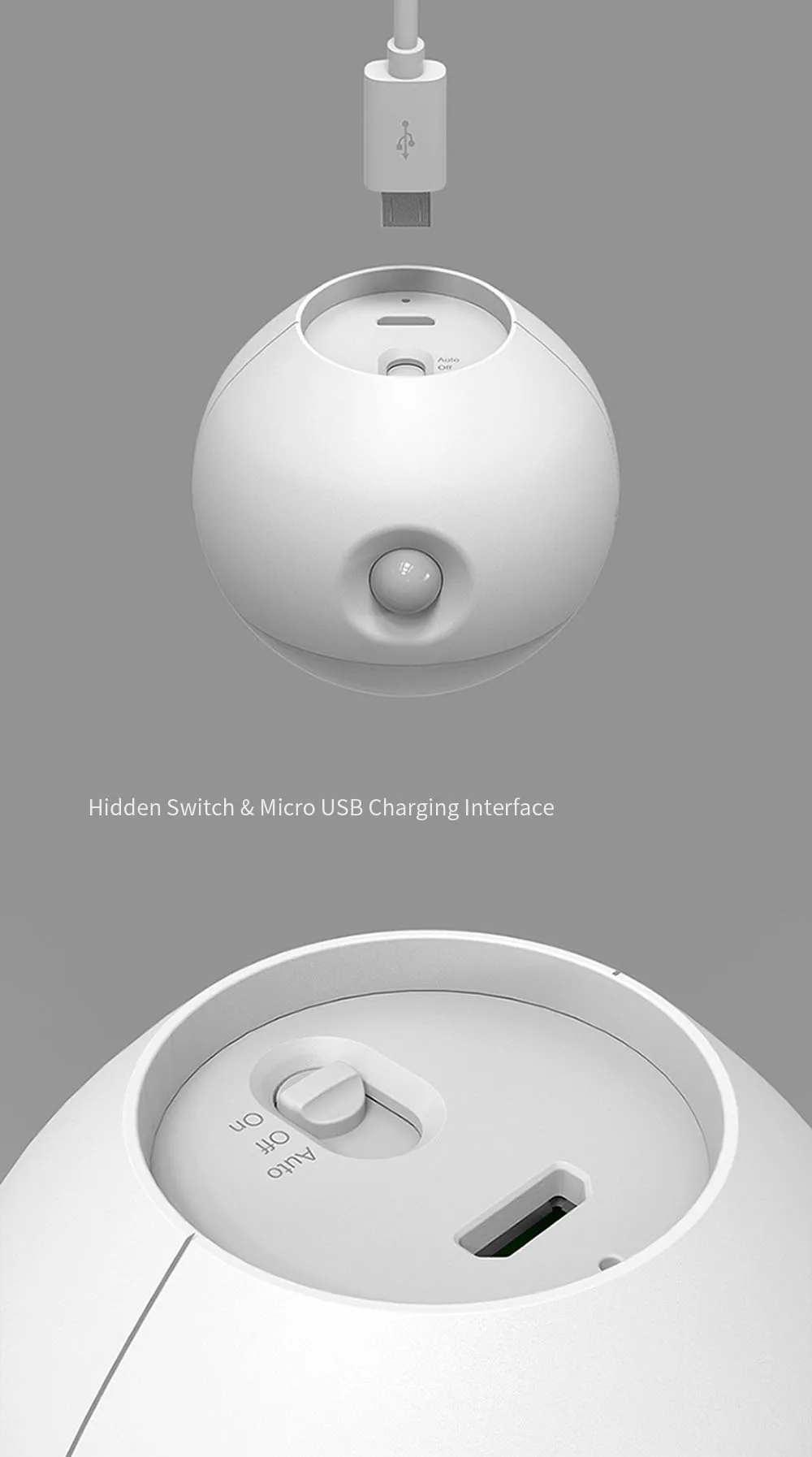 Xiaomi Sothing Sunny Smart Sensor Night Light Infrared Induction USB Charging Removable Night Lamp For xiaomi smart home (13)