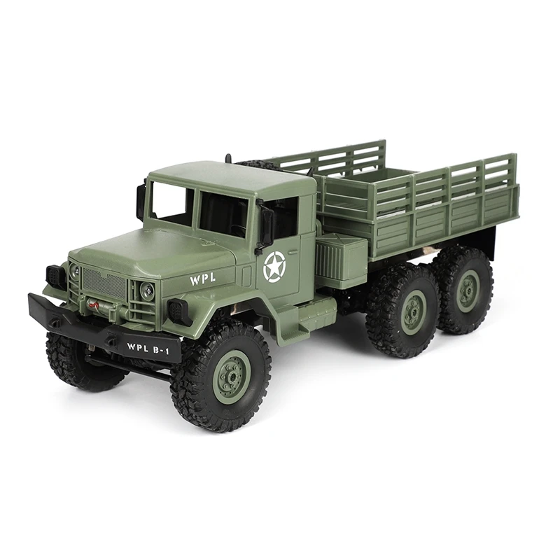 2018 New WPL B-16 1/16 2.4G 4WD Off-Road RC Military Truck Rock Crawler Army Car