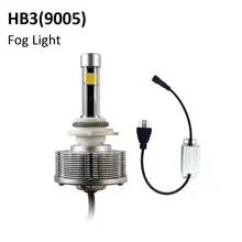 HB3(9005) светодиодный противотуманный фонарь автомобильные лампы Внешние фары 2SMD Противотуманные фары высокой мощности 20W 6000K DC 10V 40V