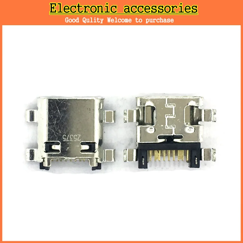 10pcs Original New Micro Usb 6pin Charging Port Jack Female Connector