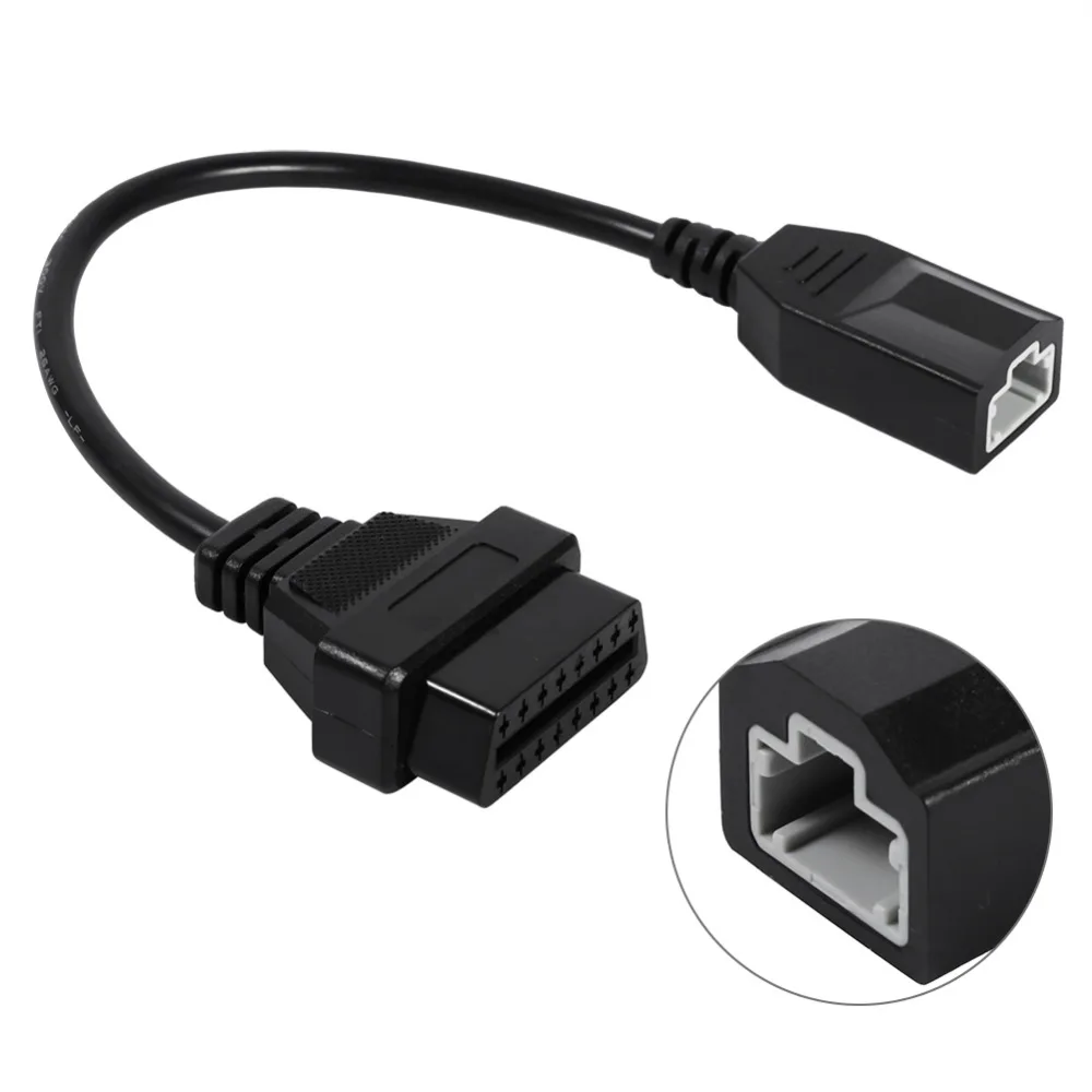 

3 Pin To 16 Pin OBD 2 Auto Car Diagnostic Adapter Connector Cable For Honda Adapters Sockets accesorios automovil Accessories