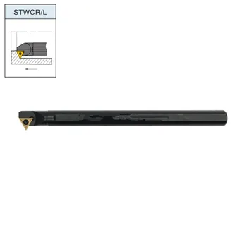 

1pc S12M-STWCL11 Internal Turning Holder CNC Lathe Cutting Arbor Clamped Cutter For TC.... Insert