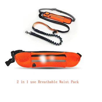 

2 in 1 Use Outdoor Running Waist Bag with Waterproof Pet Leash for Mobile Phone Holder Sport Jogging Belt Pack Dog Supplies