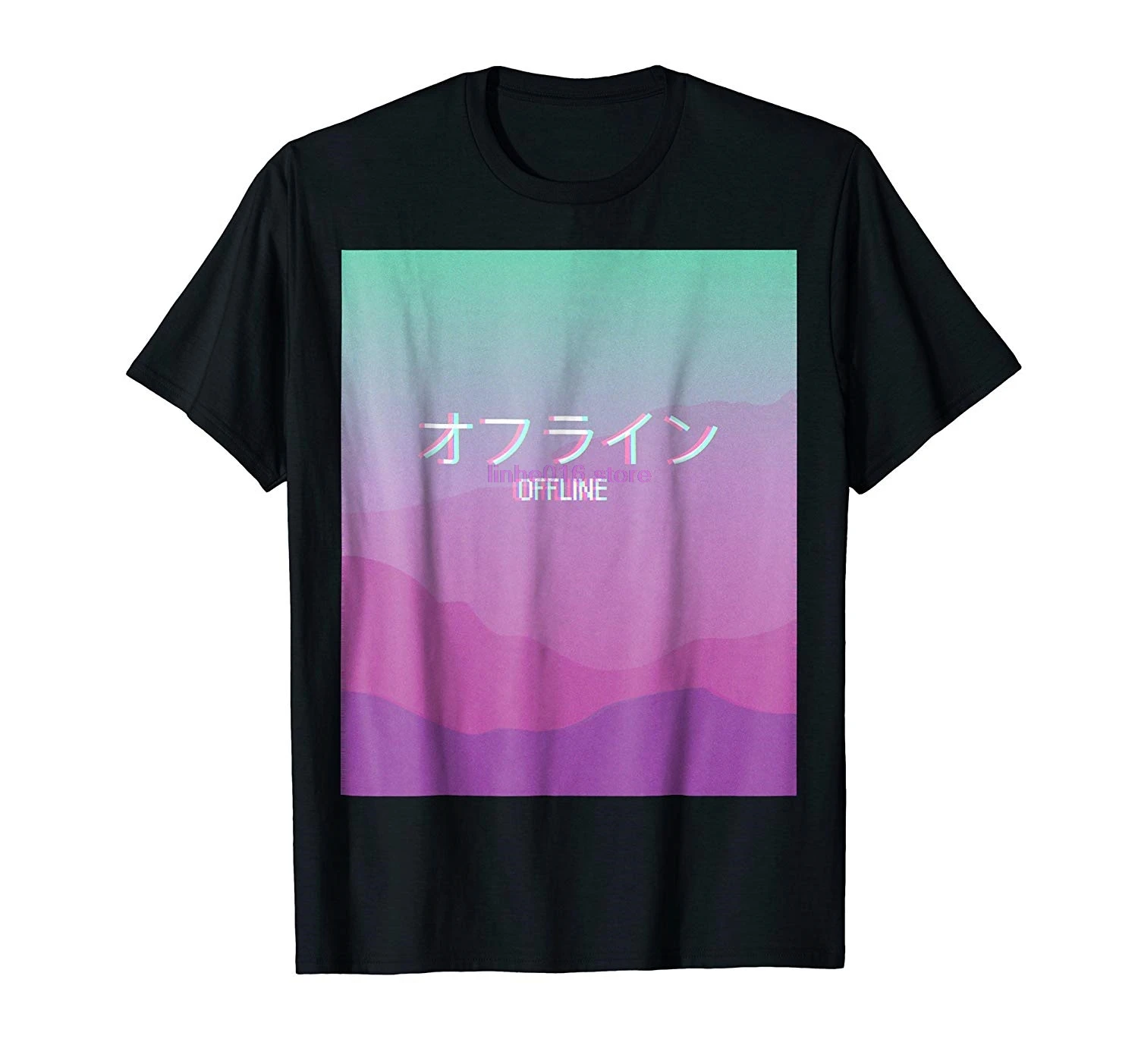 

brand men shirt Best Melancholic Sad Boys Vaporwave Offline T-shirt With Kanji