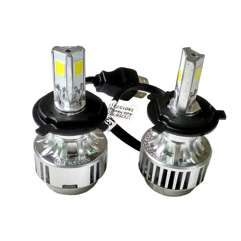 Super Bright H4 LED Headlight 72W 6600LM COB LED Car Lamp Hi Lo Dual